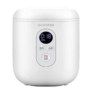Xiaomi Qcooker Qf1201 Mini 1.2l Rice Cooker 300w Smart 1.2l Kitchen Appliances Reservation Lcd Rice Cooker From Xiaomi Youpin (White)
