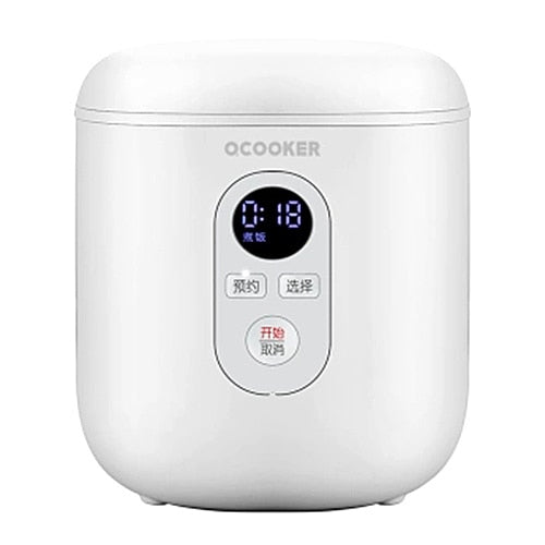 Xiaomi Qcooker Qf1201 Mini 1.2l Rice Cooker 300w Smart 1.2l Kitchen Appliances Reservation Lcd Rice Cooker From Xiaomi Youpin (White)