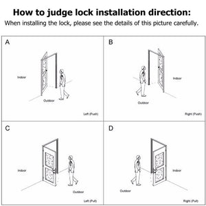 Security Electronic Smart Door Lock APP Touch Password Keypad Card Fingerprint Locks