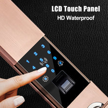 Load image into Gallery viewer, Aluminum Alloy 5-in-1 Anti-thief Security Electronic Smart Door Lock APP Touch Password Keypad Card Fingerprint