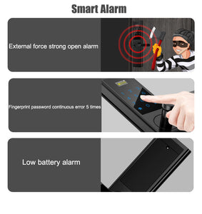 Electronic Lock Fingerprint Lock Password Electronic Lock Intelligent Lock Sliding Cover Anti-Theft Door Lithium Battery Fingerprint Lock