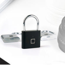 Load image into Gallery viewer, Fingerprint Lock Security Keyless Smart Padlock USB Rechargeable Digital Quick Unlock Door Lock 