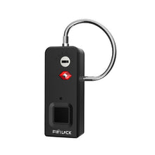 Load image into Gallery viewer, Fipilock FL-S2-TSA NEW Smart Fingerprint Lock Keyless USB Rechargeable Door Luggage Case Bag Lock Anti-Theft Security Fingerprint Padlock