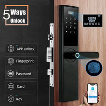 Load image into Gallery viewer, Electronic Lock Fingerprint Lock Password Electronic Lock Intelligent Lock Sliding Cover Anti-Theft Door Lithium Battery Fingerprint Lock