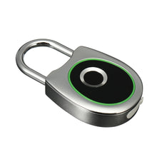 Load image into Gallery viewer, Smart USB Charging Fingerprint Lock Anti-Theft Keyless Lock Fingerprint Padlock Waterproof