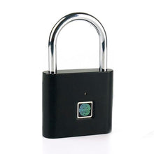 Load image into Gallery viewer, Security keyless USB Rechargeable Door Lock Fingerprint Smart Padlock Quick Unlock Zinc Alloy Metal Self Developing Chip