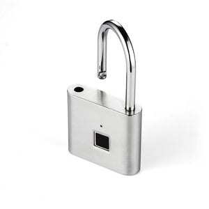 Fingerprint Lock Security Keyless Smart Padlock USB Rechargeable Digital Quick Unlock Door Lock 