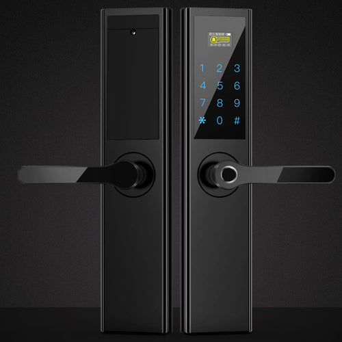 Electronic Lock Fingerprint Lock Password Electronic Lock Intelligent Lock Sliding Cover Anti-Theft Door Lithium Battery Fingerprint Lock