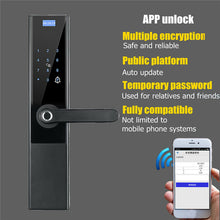 Load image into Gallery viewer, Security Electronic Smart Door Lock APP Touch Password Keypad Card Fingerprint Locks