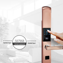 Load image into Gallery viewer, Aluminum Alloy 5-in-1 Anti-thief Security Electronic Smart Door Lock APP Touch Password Keypad Card Fingerprint