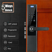 Load image into Gallery viewer, Security Electronic Smart Door Lock APP Touch Password Keypad Card Fingerprint Locks